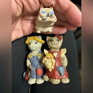 Two storybook collection cats